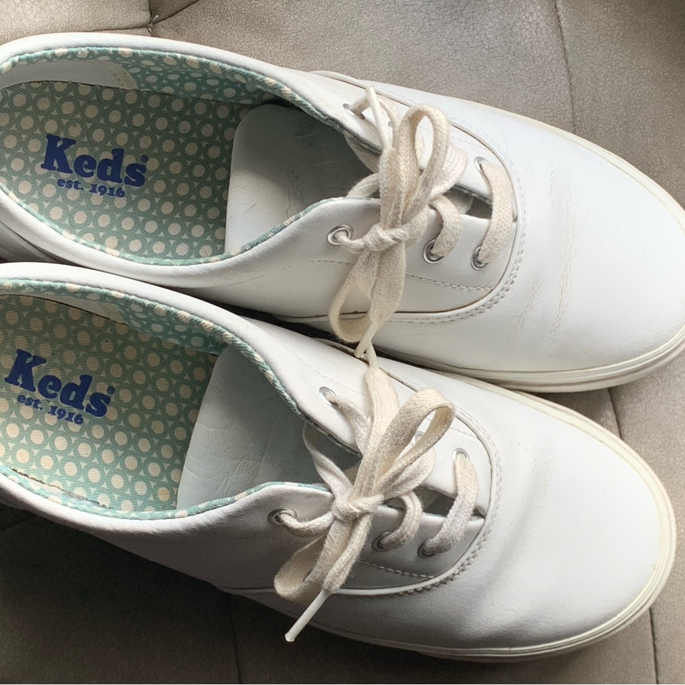 Keds White Leather Sneakers Timeless Design